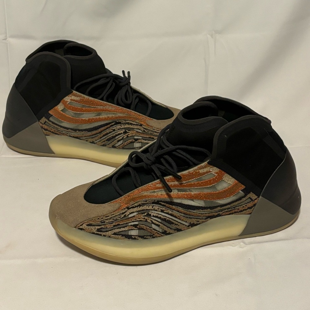 Adidas Yeezy Quantum Sneakers Men’s Size 14 Flash Orange GW5314 QNTM Boost Kanye